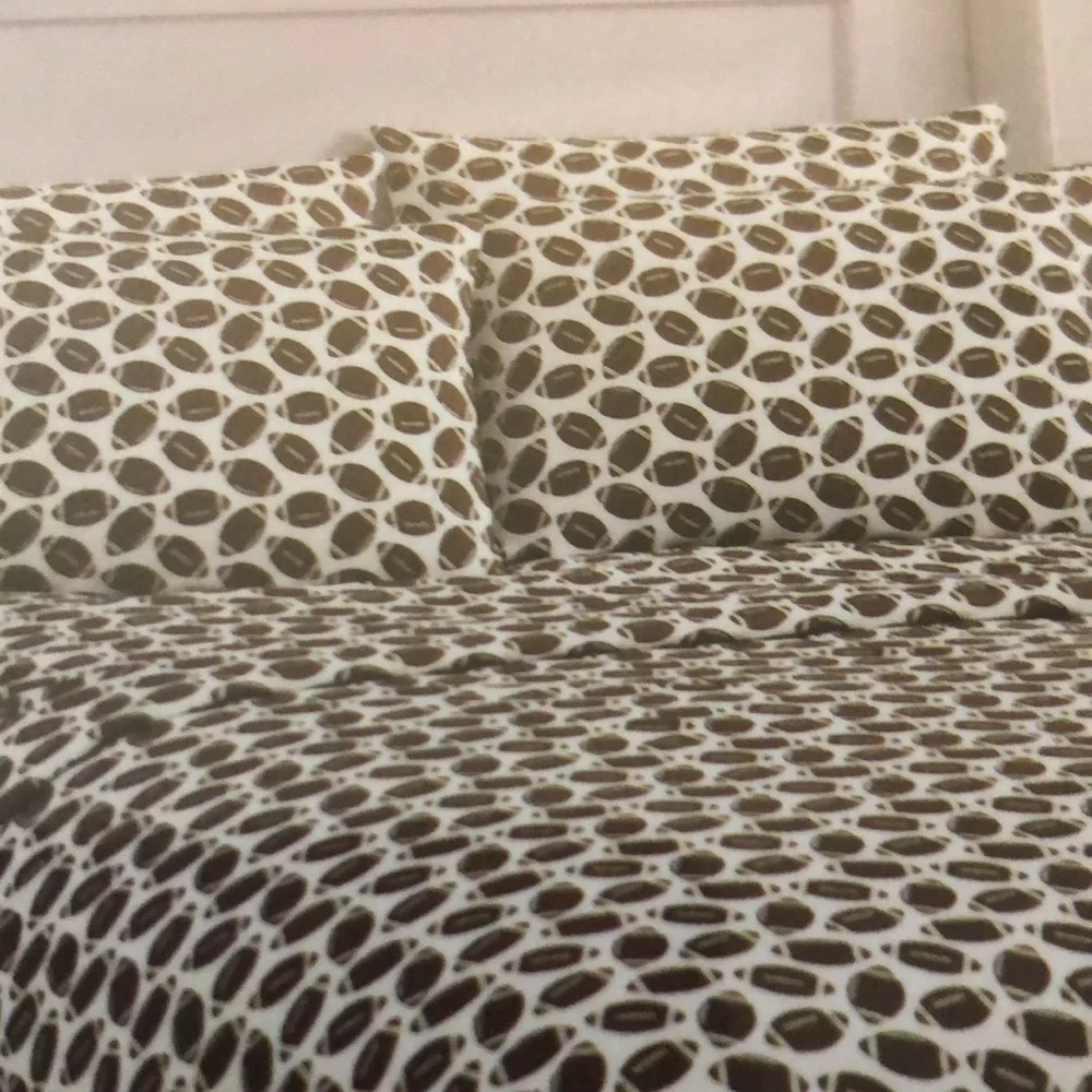 Football Print Sheet Set - KING